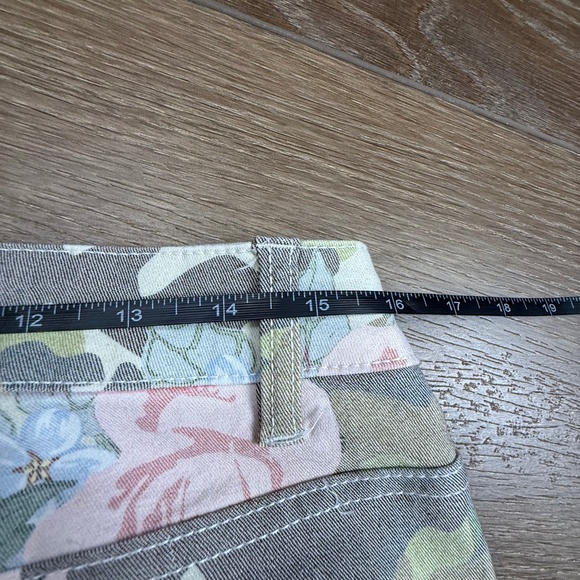 Boston Proper Women's Pull On Camo Floral Jeans, Size 14, Ankle, Slim, Fall - Picture 5 of 11